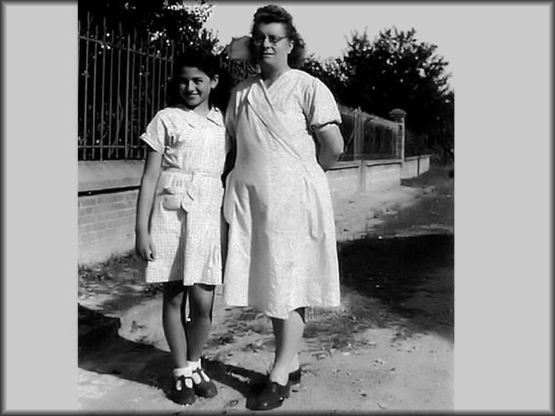 Madeleine GOLEBOWSKI et Marie BORGEON en 1947