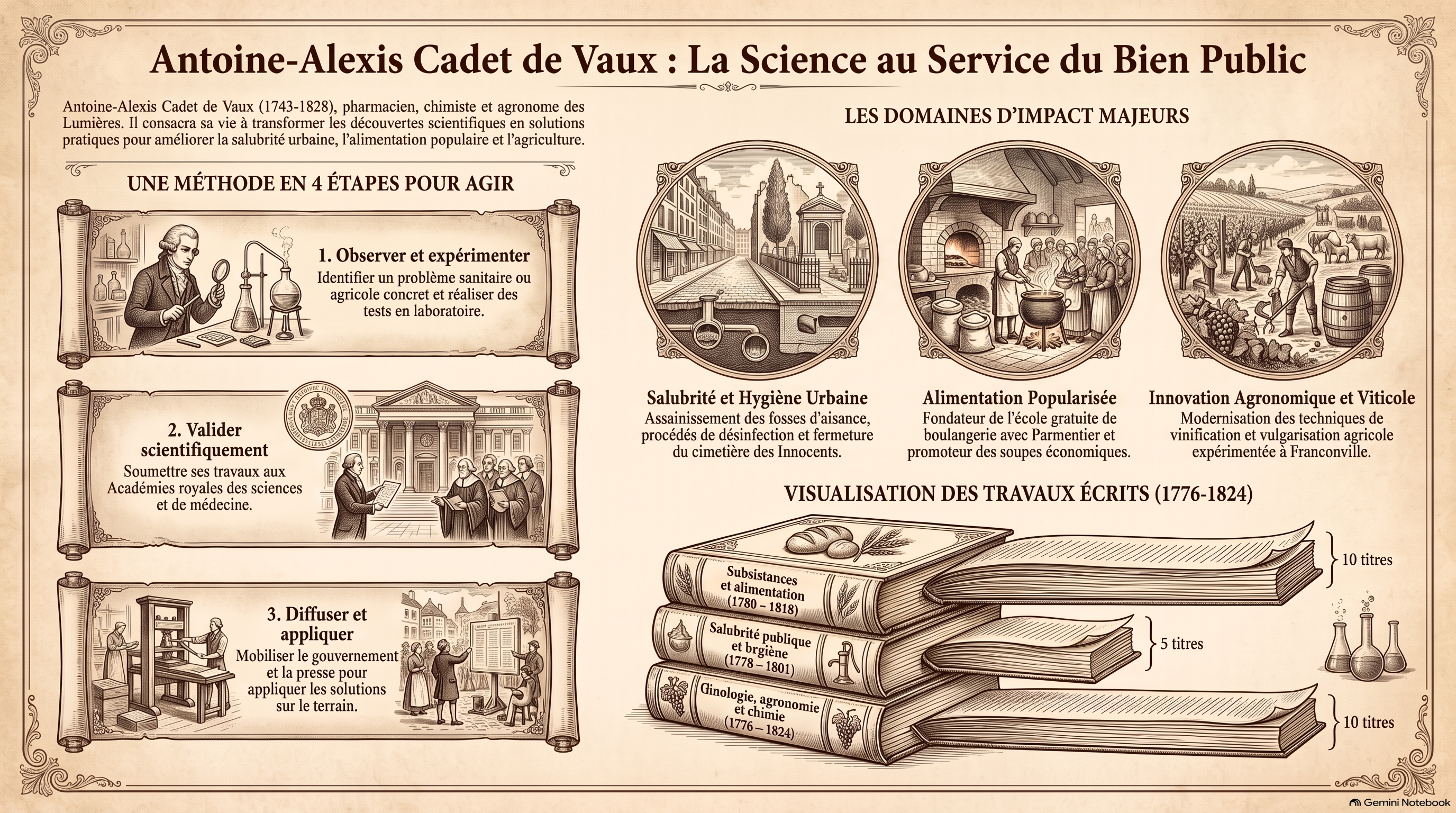 Personnage Livres Antoine Alexis Cadet de Vaux