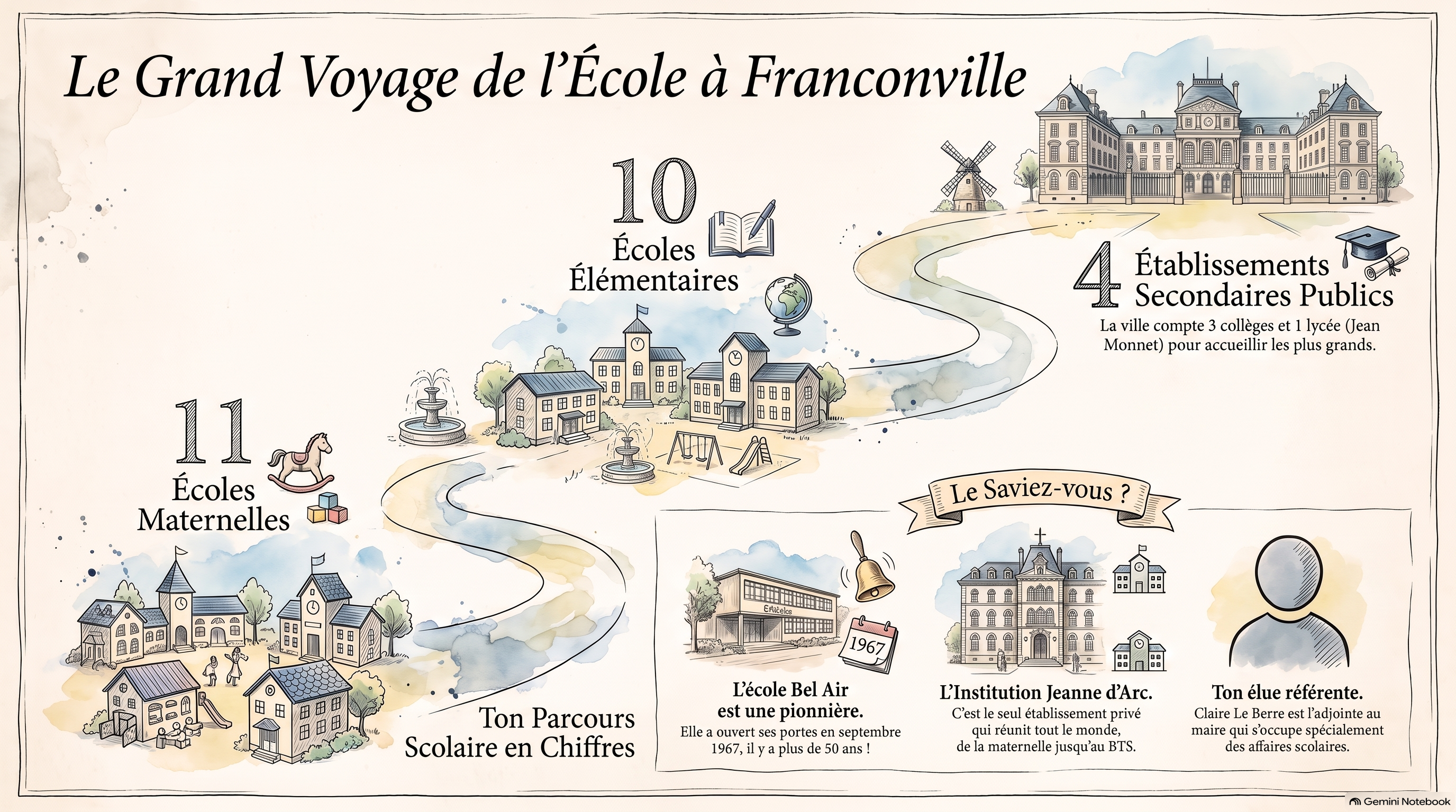 UrbScolaire Le parcours scolaire à Franconville